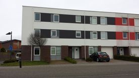 Schilderwerk flat rood en wit