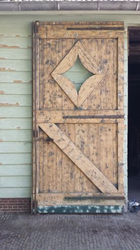Schilderwerk houten deur voor